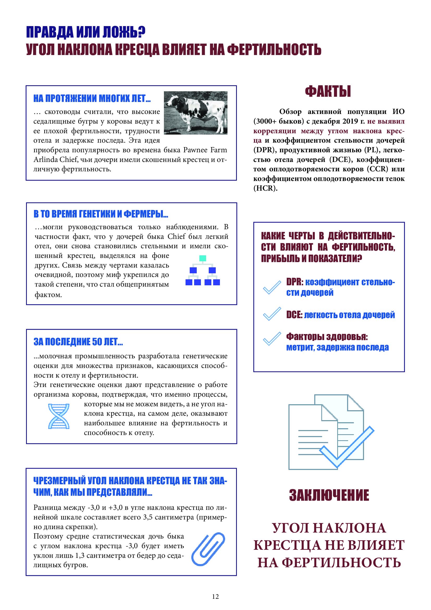 Наклон кресца